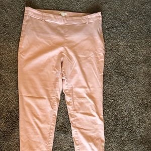Soft pink stretch skinny pant